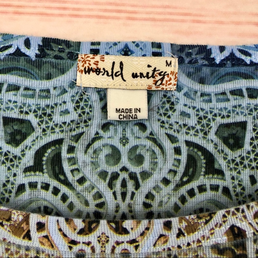 ✨SOLD✨ World Unity Pattern Tunic - Picture 8 of 8
